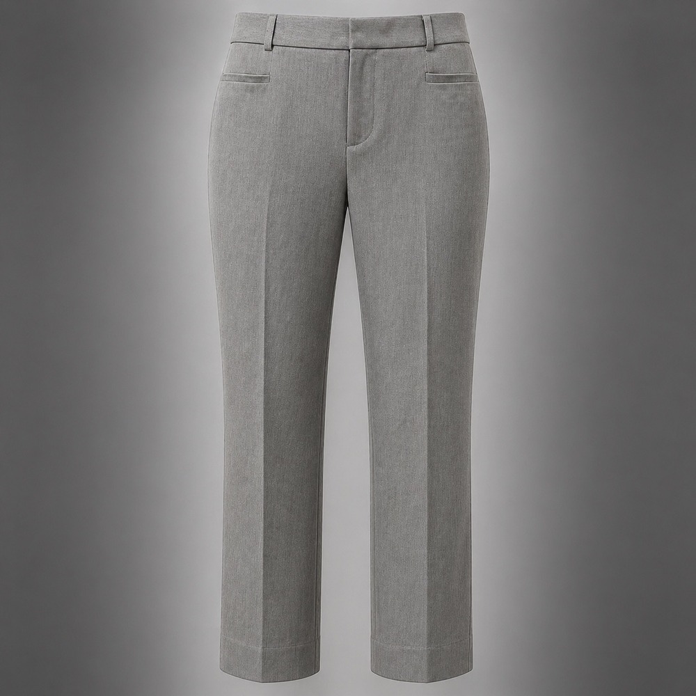 Banana Republic Sloan Curvy Fit Ankle Trouser Womens 6 Gray Stretch Career Pants